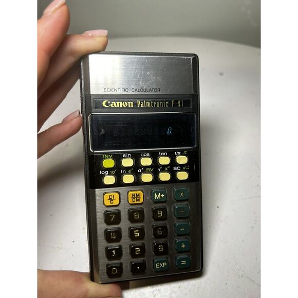 CANON Vintage Palmtronic F-41 Electronic Scientific Calculator. Works - Picture 1 of 4